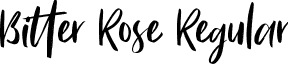 Bitter Rose Regular font - bitter-rose.otf