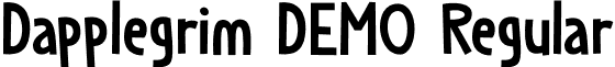 Dapplegrim DEMO Regular font - Dapplegrim DEMO.otf