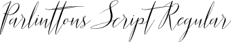 Parlinttons Script Regular font - parlinttons-demo.ttf