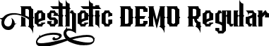 Aesthetic DEMO Regular font - Aesthetic DEMO.ttf