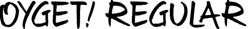 Oyget! Regular font - Oyget!.ttf