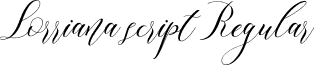 Lorriana script Regular font - Lorriana Demo.ttf