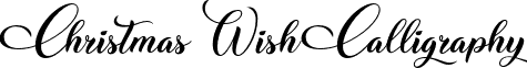 Christmas Wish Calligraphy font - ChristmasWishCalligraphy-Calligraphy.otf
