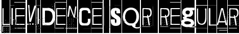 Lievidence SQR Regular font - Lievidence SQR.ttf