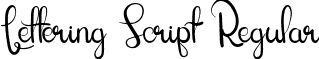 Lettering Script Regular font - Lettering Script.ttf