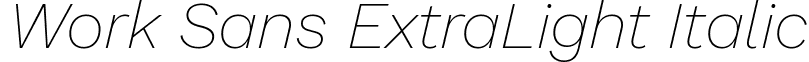 Work Sans ExtraLight Italic font - work-sans.extralight-italic.ttf