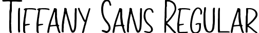 Tiffany Sans Regular font - tiffanysans.ttf