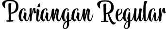 Pariangan Regular font - Pariangan.otf