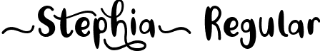 Stephia Regular font - Stephia Font_D by 7NTypes.otf