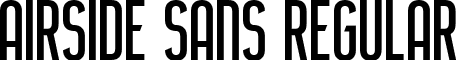 Airside Sans Regular font - AirsideSans-Regular.ttf