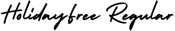 HolidayFree Regular font - holidayfree.otf