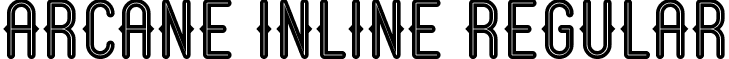 Arcane Inline Regular font - arcane-inline.ttf