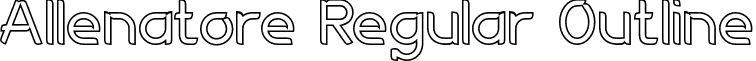 Allenatore Regular Outline font - Allenatore Regular Outline.otf