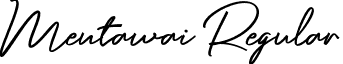 Mentawai Regular font - Mentawai.otf