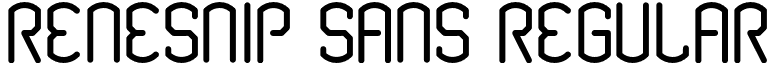 Renesnip Sans Regular font - Renesnip Sans.otf