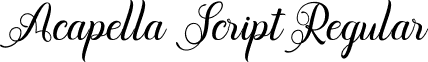 Acapella Script Regular font - Acapella.ttf