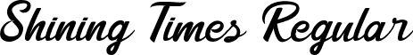 Shining Times Regular font - Shining Times.ttf