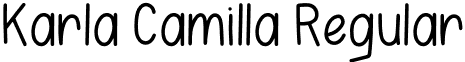 Karla Camilla Regular font - KarlaCamilla.otf