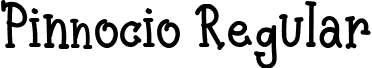 Pinnocio Regular font - Pinnocio.ttf