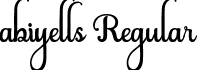 abiyells Regular font - Abiyells.otf