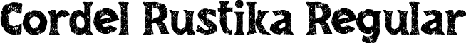 Cordel Rustika Regular font - Cordel Rustika.otf