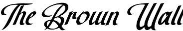 The Brown Wall font - TheBrownWall.otf