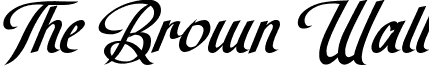 The Brown Wall font - TheBrownWall.ttf