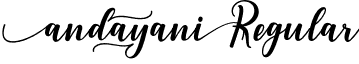 andayani Regular font - andayani.otf