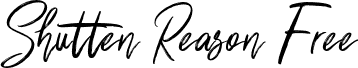 Shutten Reason Free font - shutten-reason-free.otf