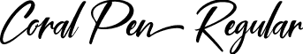 Coral Pen Regular font - Coral Pen Free.ttf