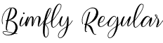 Bimfly Regular font - Bimfly.otf