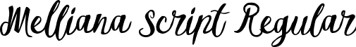 Melliana Script Regular font - Melliana Script Free Demo.otf