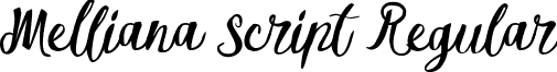 Melliana Script Regular font - Melliana Script Free Demo.ttf