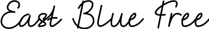 East Blue Free font - EastBlueFree.otf