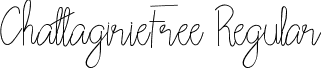 ChattagirieFree Regular font - ChattagirieFree.ttf