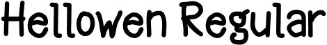 Hellowen Regular font - Hellowen.otf