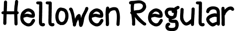 Hellowen Regular font - Hellowen.ttf