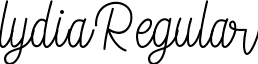 lydia Regular font - lydia.otf