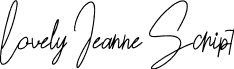 Lovely Jeanne Script font - Lovely Jeanne Script.otf