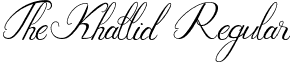 TheKhallid Regular font - The_Khallid.otf