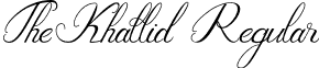 TheKhallid Regular font - The_Khallid.ttf