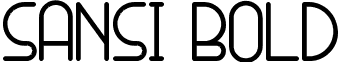 SANSI Bold font - SANSI-Bold.ttf