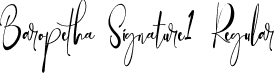Baropetha Signature1 Regular font - Baropetha Signature1 - TTF.ttf