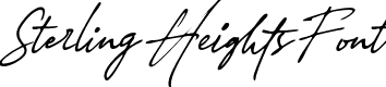 Sterling Heights Font font - Sterling heights Font.ttf