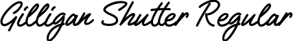 Gilligan Shutter Regular font - GilliganShutter.ttf