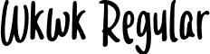 Wkwk Regular font - Wkwk.ttf