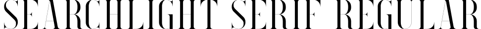 Searchlight Serif Regular font - searchlight.serif.otf