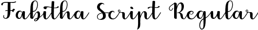 Fabitha Script Regular font - Fabitha Script.otf