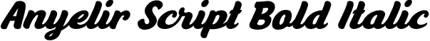 Anyelir Script Bold Italic font - AnyelirScript-BoldItalic.otf