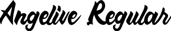 Angelive Regular font - Angelive.ttf